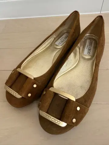 JIMMY CHOO 플랫슈즈 펌프스 브라운