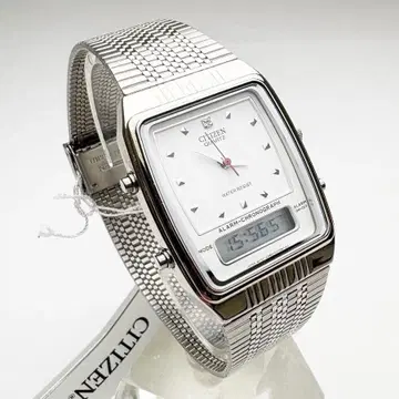 시티즌 아나데지 JM0520 화이트 알람 크로노 백라이트