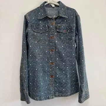 꽃무늬 자수 데님 자켓 한정판