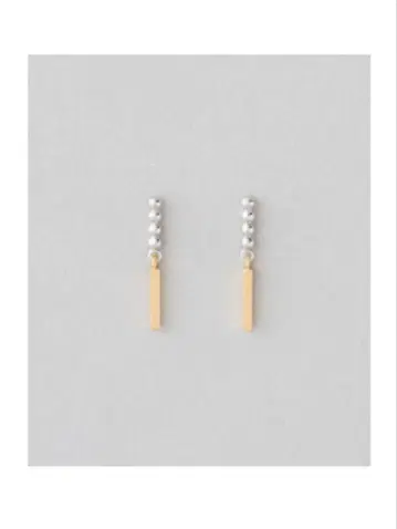 Jouetd 볼 x 플레이트 귀걸이 실버 계열 골드 계열