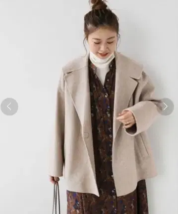 [ relume ] 울 나일론 리버 세일러 숏코트