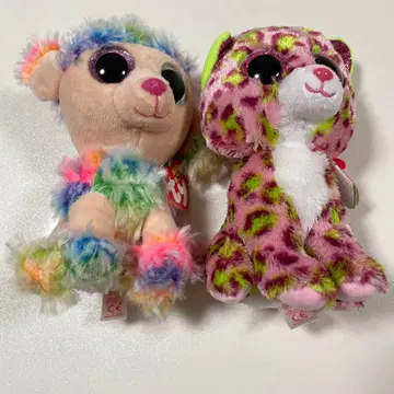 컬러풀 동물 봉제 인형 2체 세트 ty