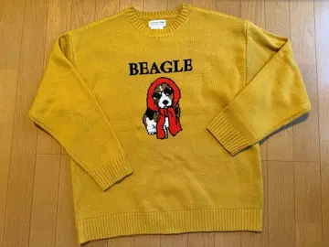 차오패닉 비글 자수 니트 스웨터