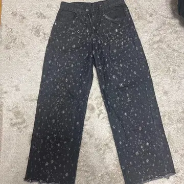 crash wide denim black