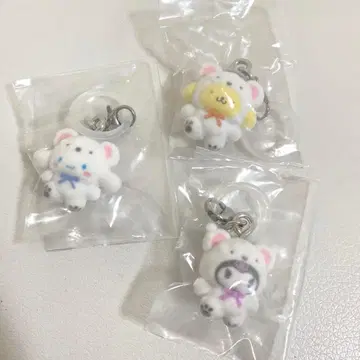 산리오 메지루시 액세서리 복슬복슬 스노우 3종 세트