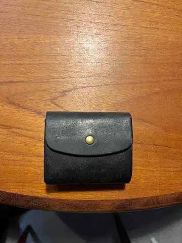 3단 폴더형 지갑 블랙 가죽제품 Journey