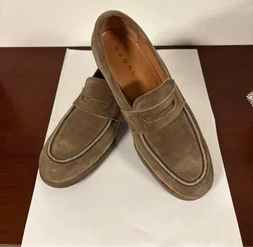 REGAL 스웨이드 브라운 로퍼