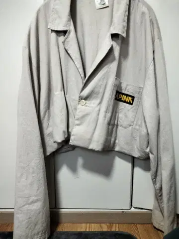 ALPINA 그레이 코튼 밀리터리 자켓 코트