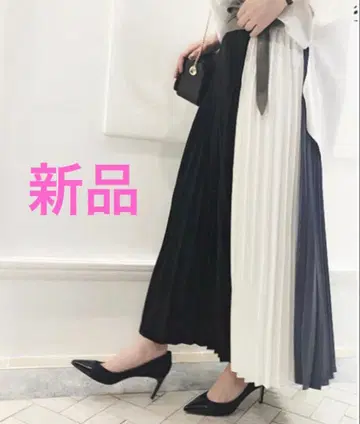 새상품 라운지 드레스 아무로 나미에 착용 절개 플리츠 스커트