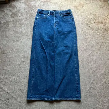 H&M 루즈 스트레이트 데님 다크 네이비 구제 의류