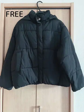 새상품급 ap retoro 충전솜 후드 블루종 FREE 블랙