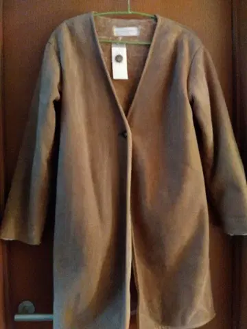 페이크 무스탕 롱 코트 GREEN PARKS