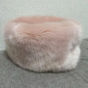 러시안 핑크 퍼 모자