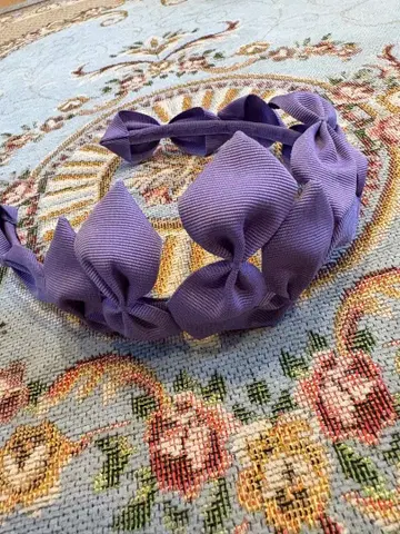 Jennifer Ouellette 퍼플 리본 헤어밴드