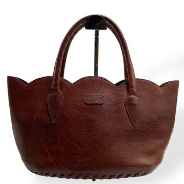 새상품급 IBIZA 이비사 핸드백 천연 가죽 가죽 브라운