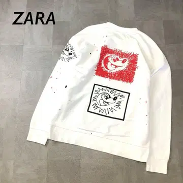 ZARA 미키마우스 백 프린트 라이트 맨투맨 긴팔
