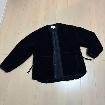 HYKE 보아 자켓 블랙 사이즈 1