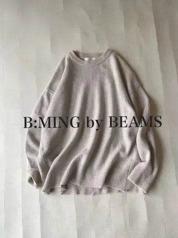 B:MING by BEAMS 빔즈 울 캐시미어 크루넥 니트