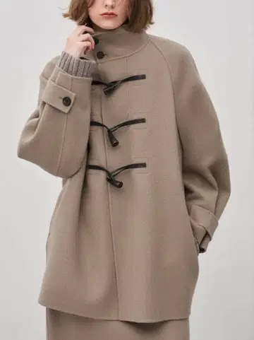 [ 새상품, 미사용 ] uncrave 멜톤 리버 미들 더플 코트