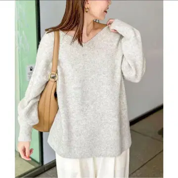 [ 24AW ] 노리즈 수수료 모헤어 라메 스팽글 2WAY 풀오버 니트