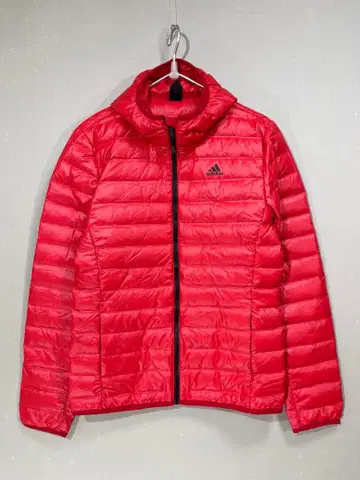 206 아디다스 다운 후드티 풀 집업 사이즈 S 표기/S-M