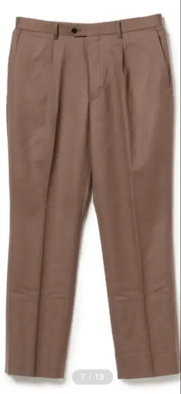 BEAMS LIGHTS 플란넬 1 플리츠 슬랙스 [ 새상품 ]