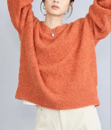 coen 오렌지 니트