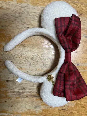 디즈니 머리띠 화이트 리본 포함