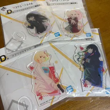 리코리스 리코일 아크릴 스탠드 4개 세트