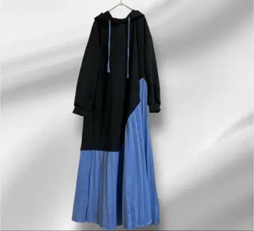 빅 사이즈! 새상품 ster cuority 수입 셀렉 배색 플리츠 원피스