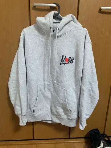 MOBB 그레이 후드티 M 사이즈