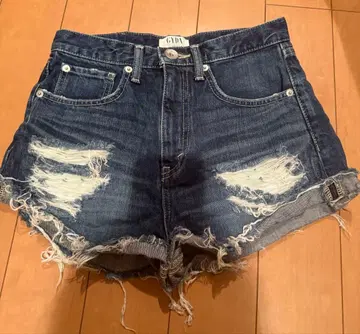 GYDA 데미지 데님 숏팬츠