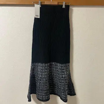 [ 새상품 ] AZUL BY MOUSSY 롱 머메이드 스커트 블랙 M