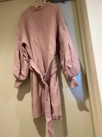 SNIDEL 스나이델 니트 원피스 핑크