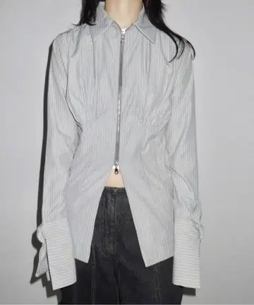 musubore 더블 지퍼 셔츠