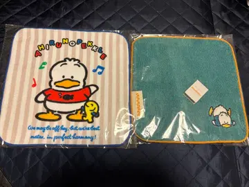 미사용 새상품 산리오 하피단부이 오리 페클 미니 타월 2개 세트