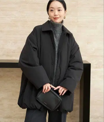 [ 미사용 새상품 ] plage 발수 tailored puff 코트 36