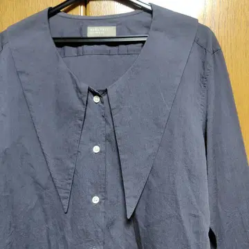 MARGARET HOWELL 빅 칼라 긴팔 셔츠 다크 그레이