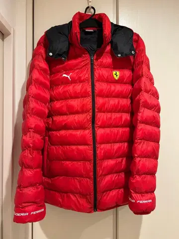 레어 PUMA Ferrari 페라리 다운 자켓 L 포켓터블