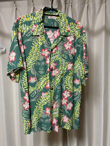 SUN SURF 꽃무늬 반팔 하와이안 셔츠