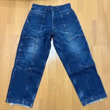 [ PELLE.PELLE ] 다크 블루 와이드 데님 팬츠 34인치