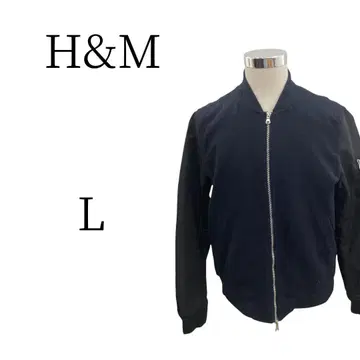 H&M 에이치앤엠 블랙 바시티 자켓 L