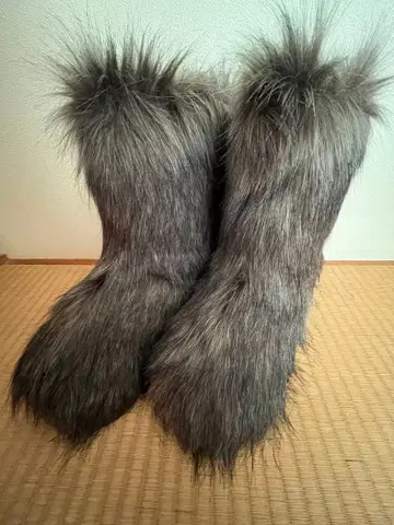 퍼 부츠 그레이 JP26.5cm