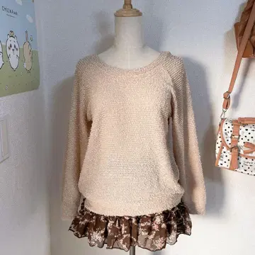 당시 콜자 LIZLISA 계열 백리본 상의 coquette 공주풍 캐주얼