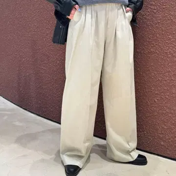 ROKU 6 레이온 턱 팬츠 새상품급