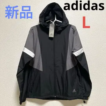 아디다스 여성용 바스락 윈드 브레이커 속기모 후드티 L