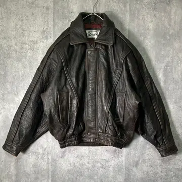 고급 프랑스산 램 가죽 자켓 짧은 기장 양가죽 다크 브라운