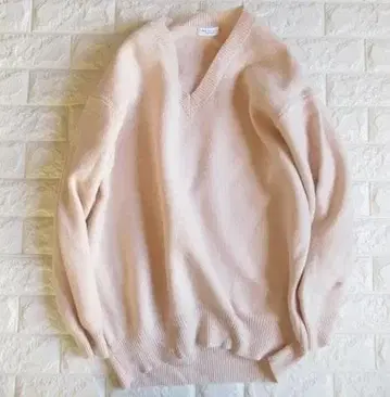 유나이티드 애로우즈 뷰티&유스 오버 사이즈 롱 니트 핑크