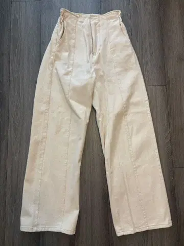 nice claup 스트레이트 데님 레이스업 허리