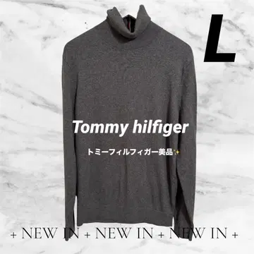TOMMY HILFIGER 그레이 새상품급 캐시미어 소재 터틀넥